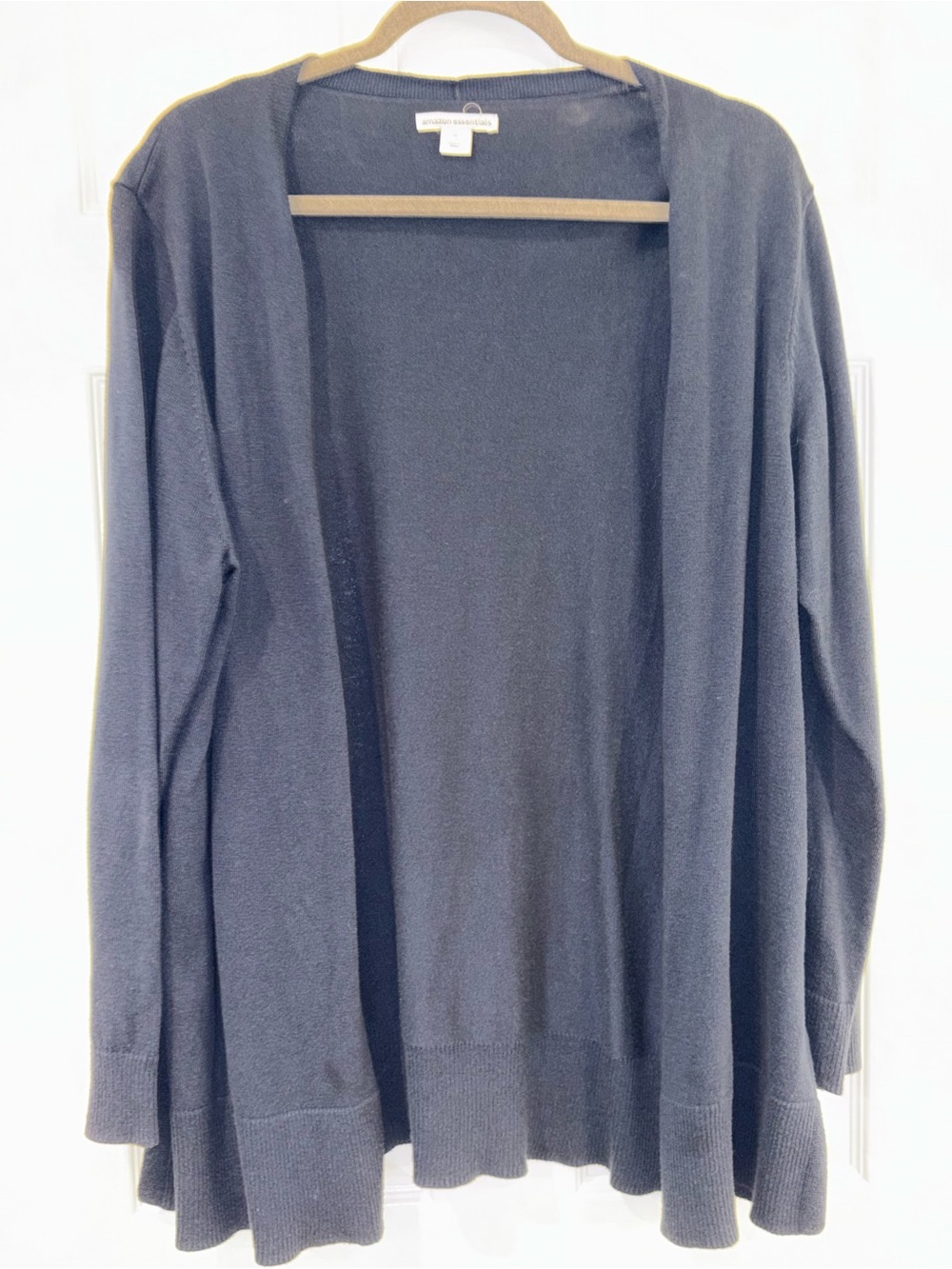 Amazon Essentials Navy Open-Front Cardigan Sweater